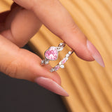 Bague Rosa en argent rhodiée garantie