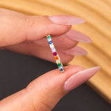 Bague Lumiris en argent rhodiée garantie
