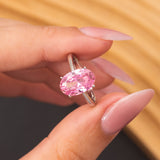Bague Pink en argent rhodiée garantie