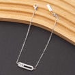 Gourmette en argent rhodié garantie