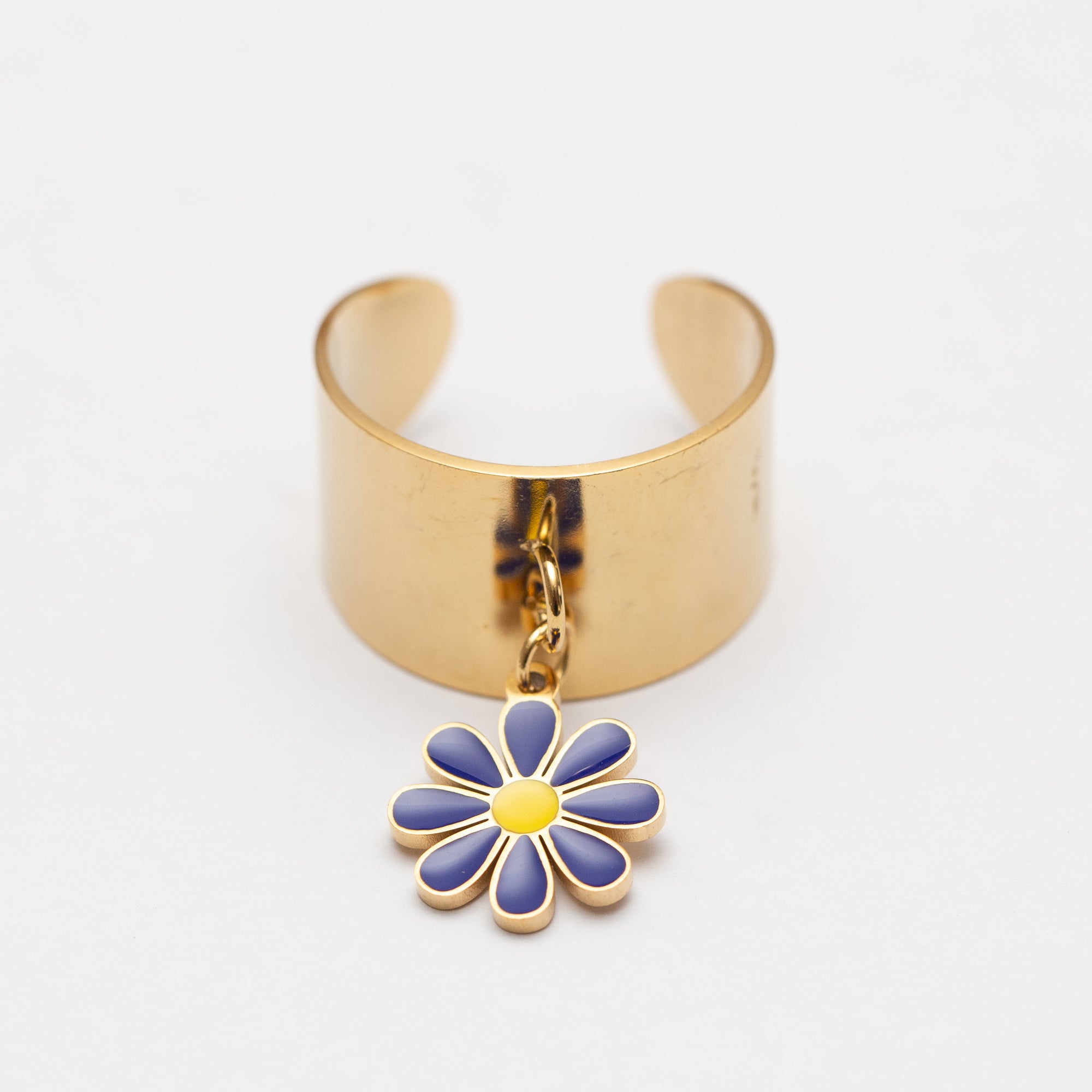 Bague Acier Tendance - Flower