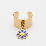 Bague Acier Tendance - Flower