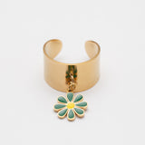 Bague Acier Tendance - Flower