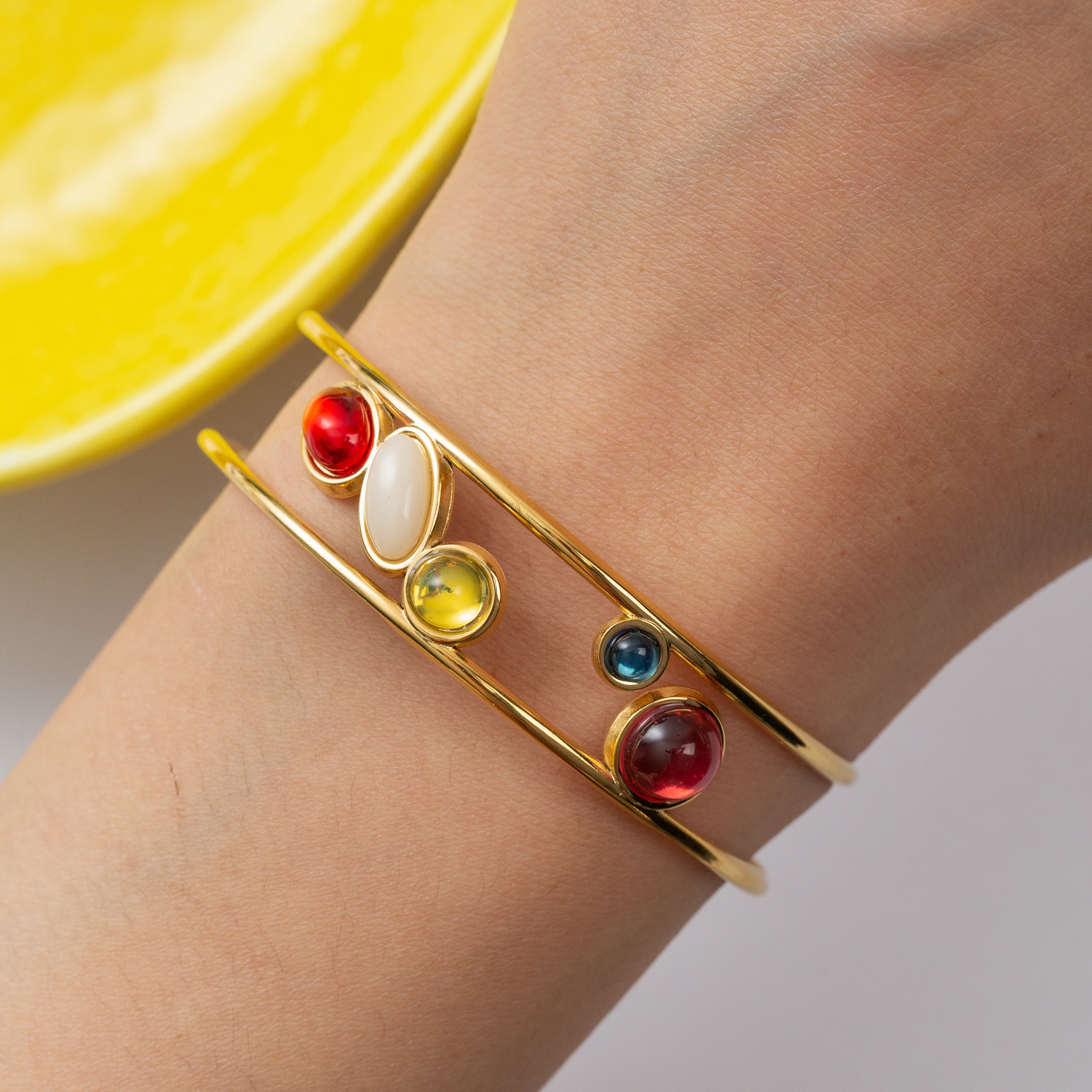 Ensemble 2 pièces en acier : Un Bracelet et une Bague
