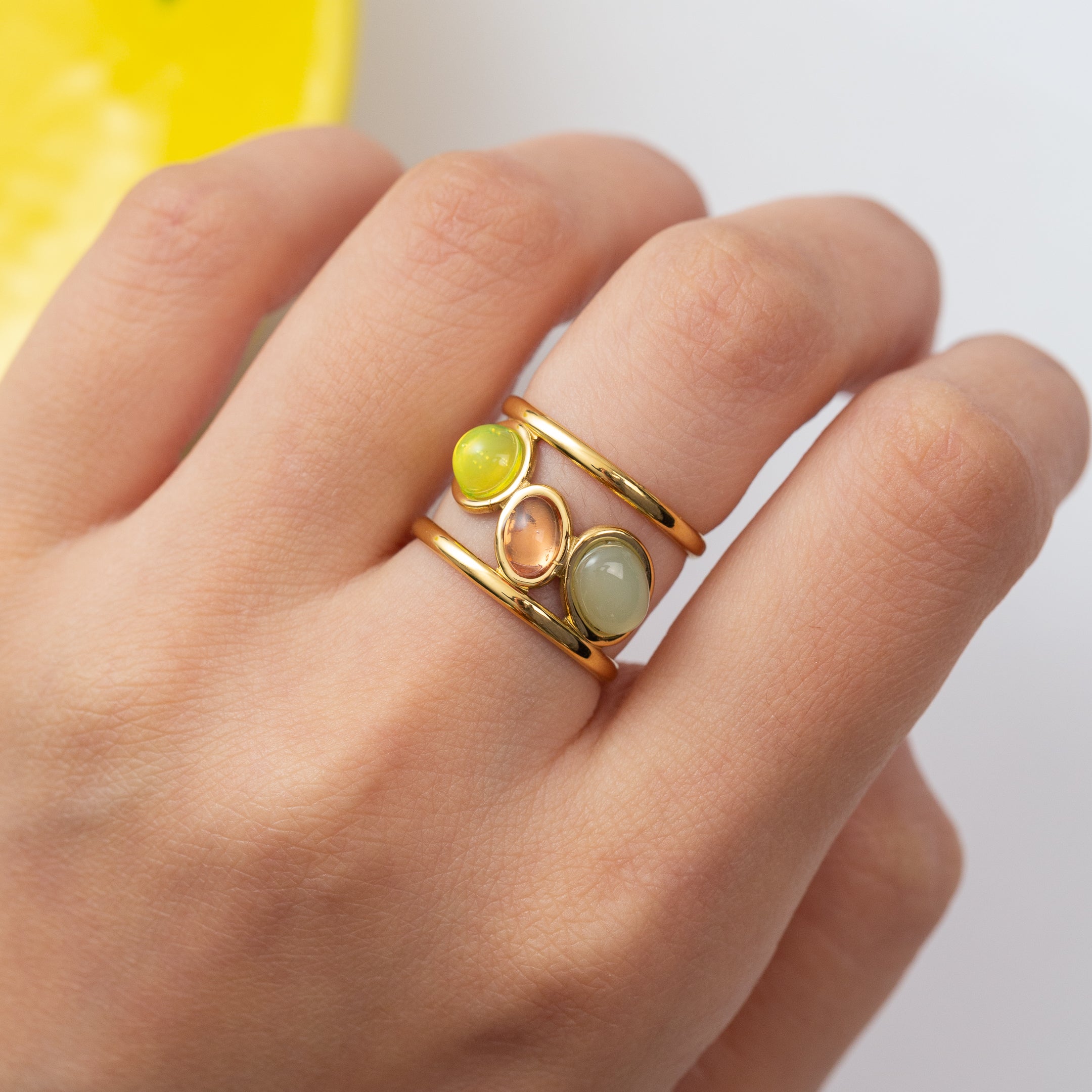 Ensemble 2 pièces en acier : Un Bracelet et une Bague