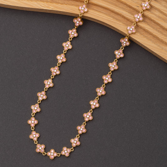 Collier Clover Bloom en acier inoxydable garanti
