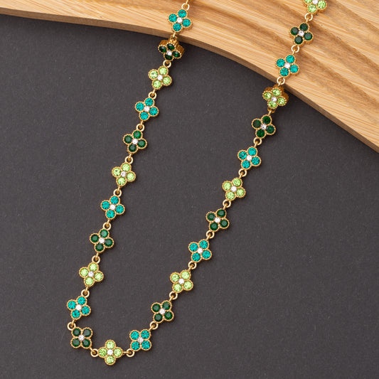 Collier Clover Bloom en acier inoxydable garanti