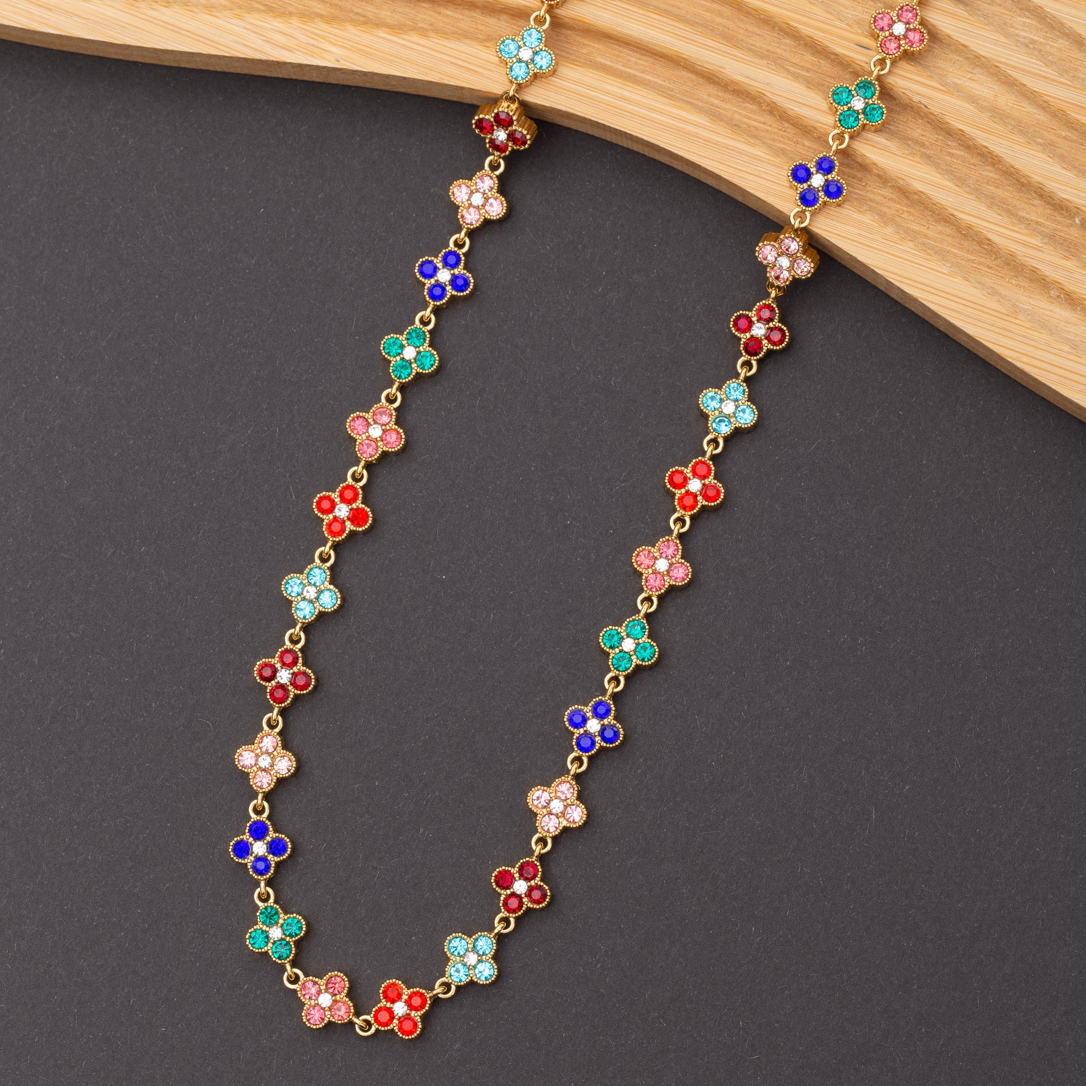 Collier Clover Bloom en acier inoxydable garanti