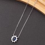 Collier Diana en argent rhodié garanti