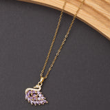 Collier SWAN en acier - Couleur Dorée - En Promotion