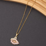Collier SWAN en acier - Couleur Dorée - En Promotion