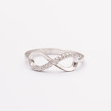 Bague en argent rhodié garantie