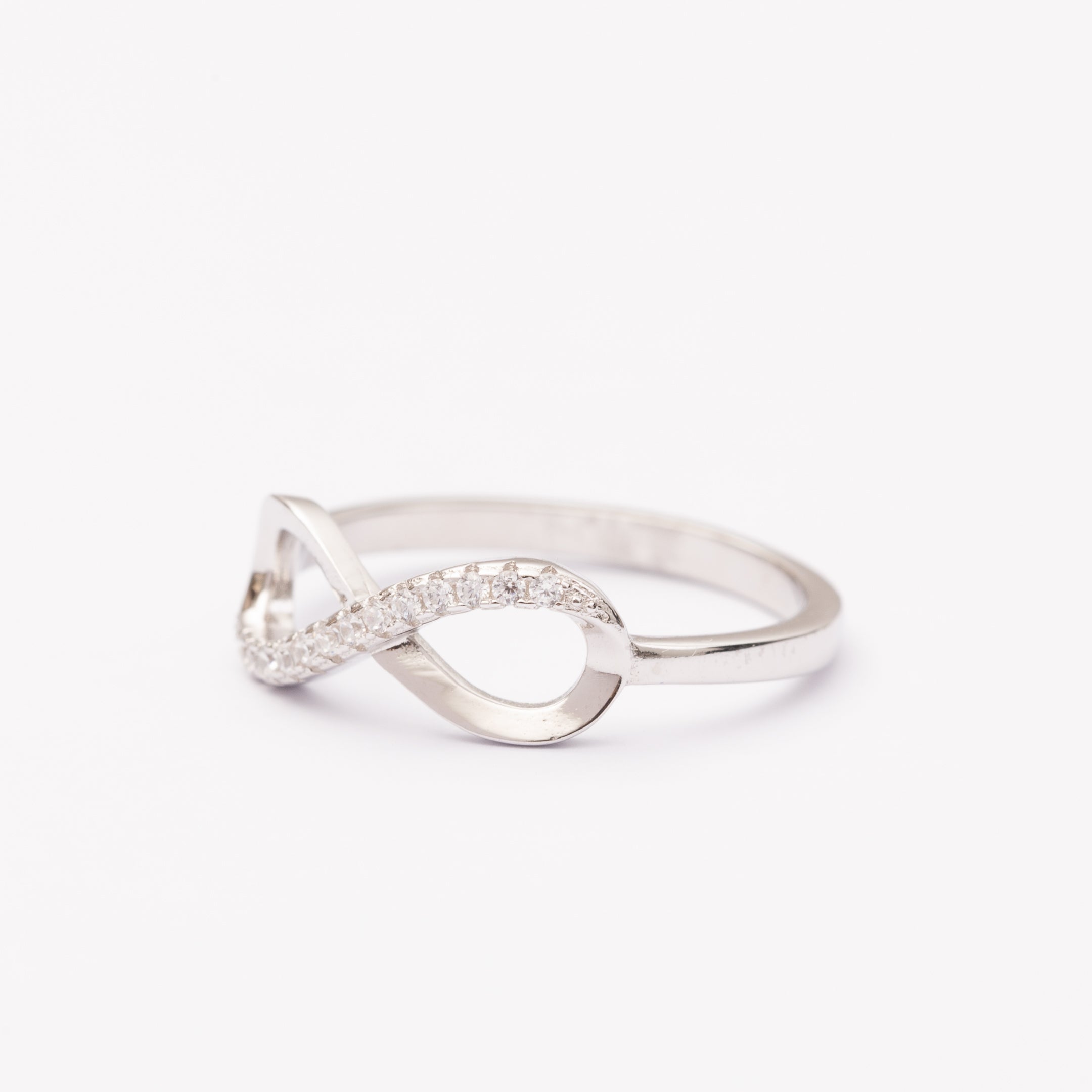 Bague en argent rhodié garantie