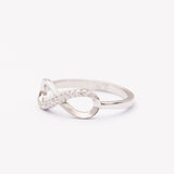 Bague en argent rhodié garantie