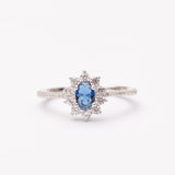 Bague en argent rhodié garantie