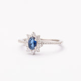 Bague en argent rhodié garantie