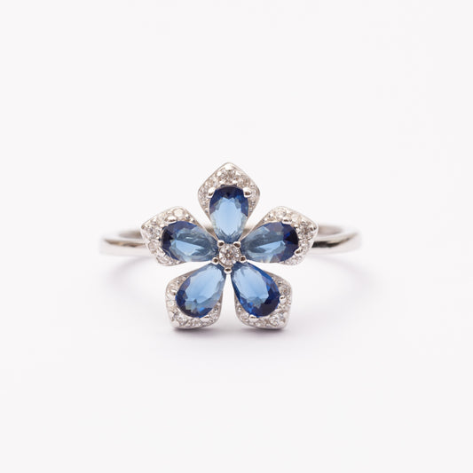 Bague en argent rhodié garantie