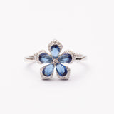 Bague en argent rhodié garantie