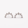 Boucles d'oreilles en argent rhodié garanties