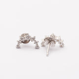 Boucles d'oreilles en argent rhodié garanties