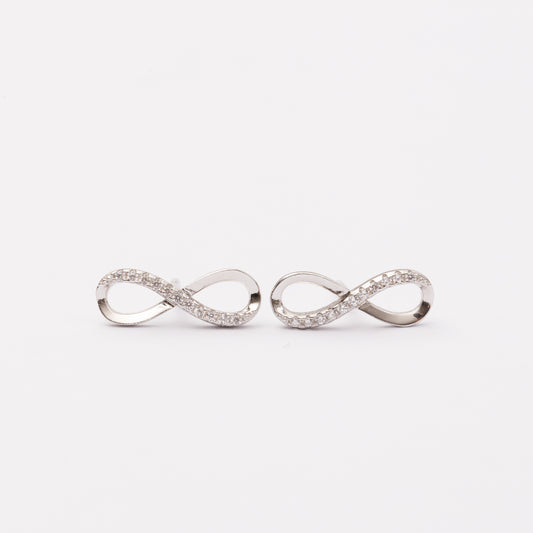 Boucles d'oreilles en argent rhodié garanties