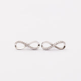 Boucles d'oreilles en argent rhodié garanties