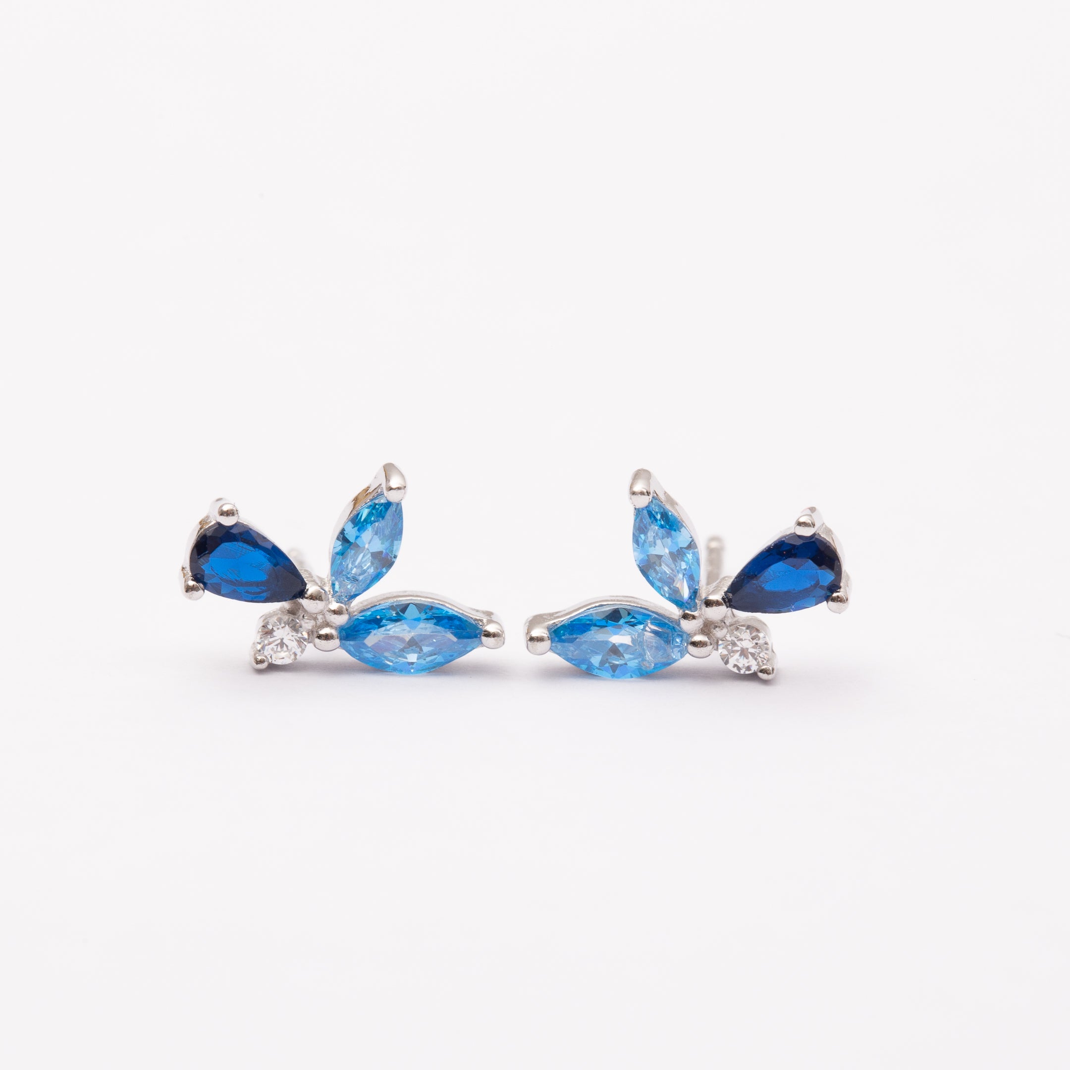 Boucles d'oreilles en argent rhodié garanties