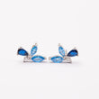 Boucles d'oreilles en argent rhodié garanties