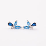 Boucles d'oreilles en argent rhodié garanties