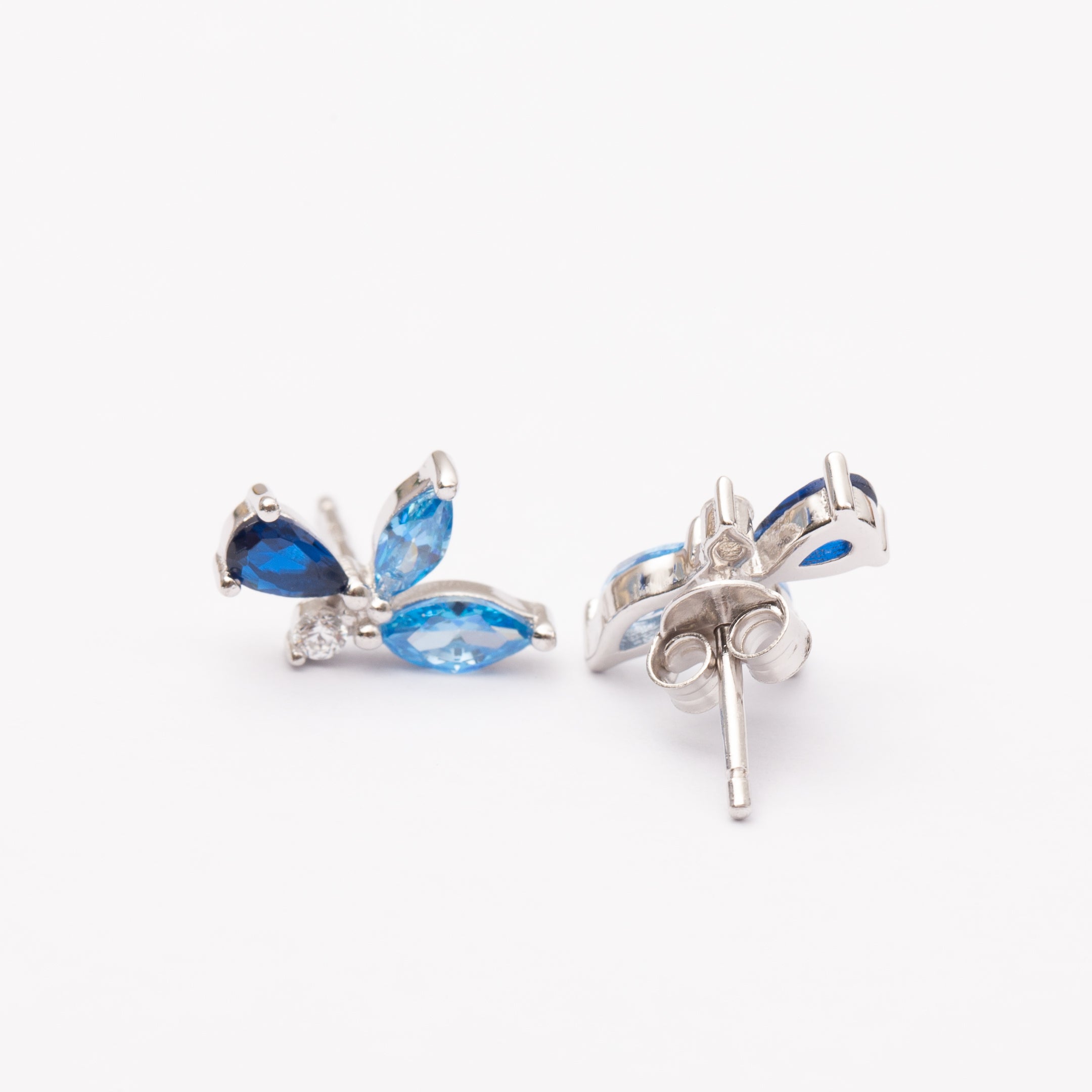 Boucles d'oreilles en argent rhodié garanties