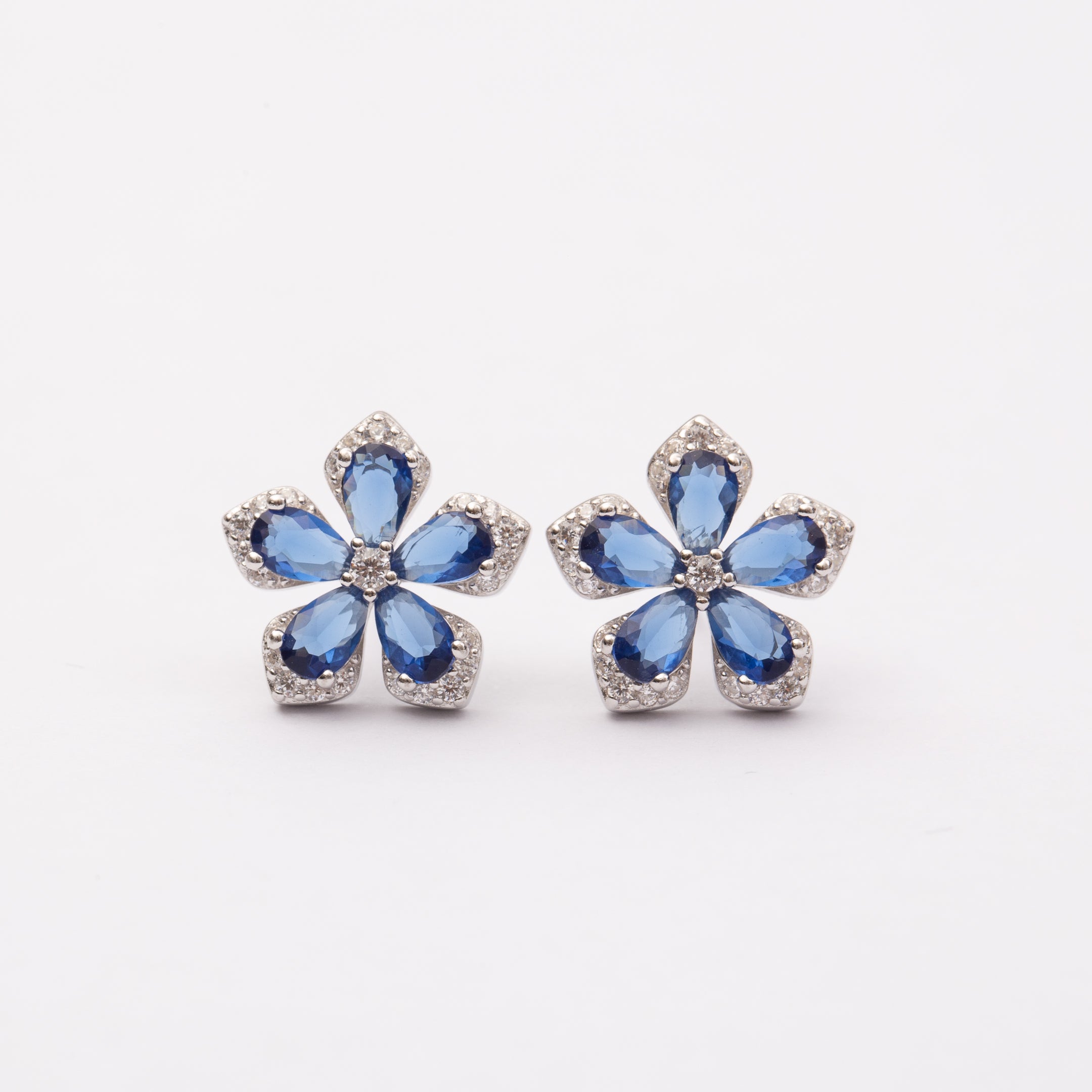 Boucles d'oreilles en argent rhodié garanties