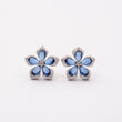 Boucles d'oreilles en argent rhodié garanties