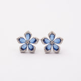 Boucles d'oreilles en argent rhodié garanties