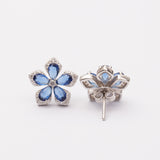 Boucles d'oreilles en argent rhodié garanties