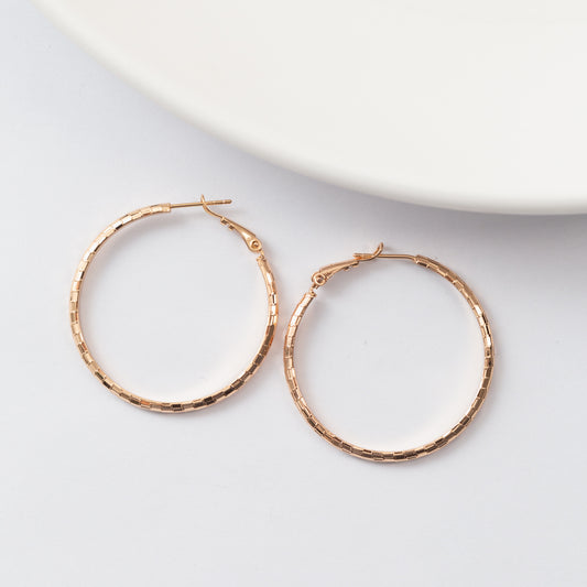 Boucles d'oreilles en plaqué or Xuping Xp - Créoles