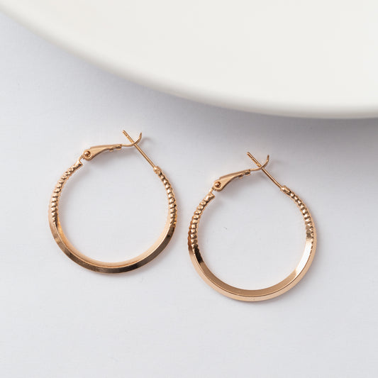 Boucles d'oreilles en plaqué or Xuping Xp - Créoles