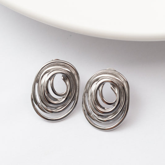 Boucles d'oreilles en acier