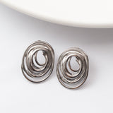 Boucles d'oreilles en acier