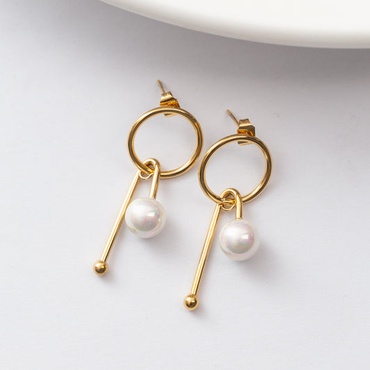 Boucles d'oreilles en acier