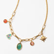 Collier en acier à un seul rang avec des motifs décoratifs