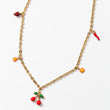 Collier en acier à un seul rang avec des motifs décoratifs