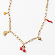 Collier en acier à un seul rang avec des motifs décoratifs