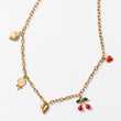 Collier en acier à un seul rang avec des motifs décoratifs