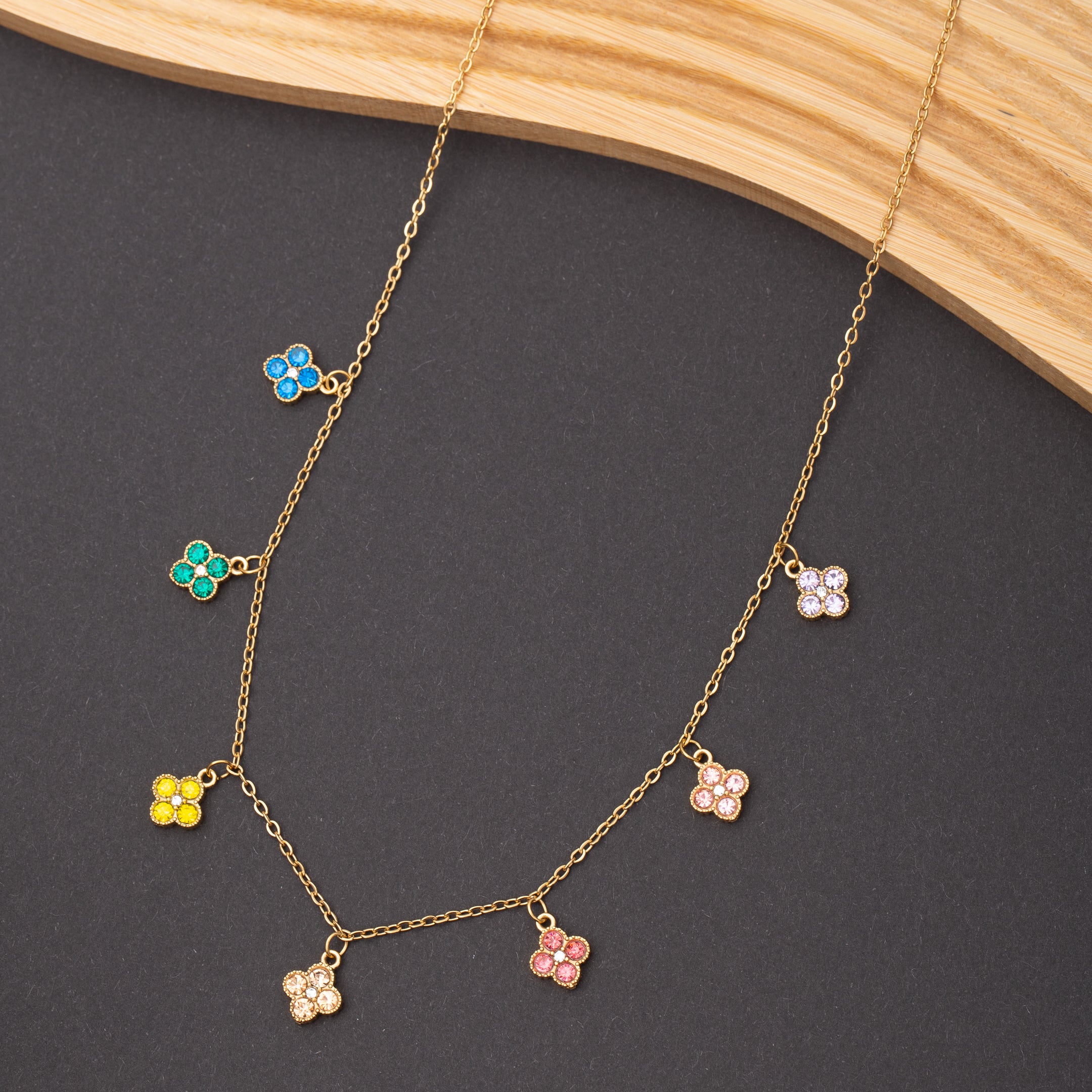 Collier CLOVER BLOOM en acier inoxydable garanti