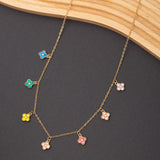 Collier CLOVER BLOOM en acier inoxydable garanti