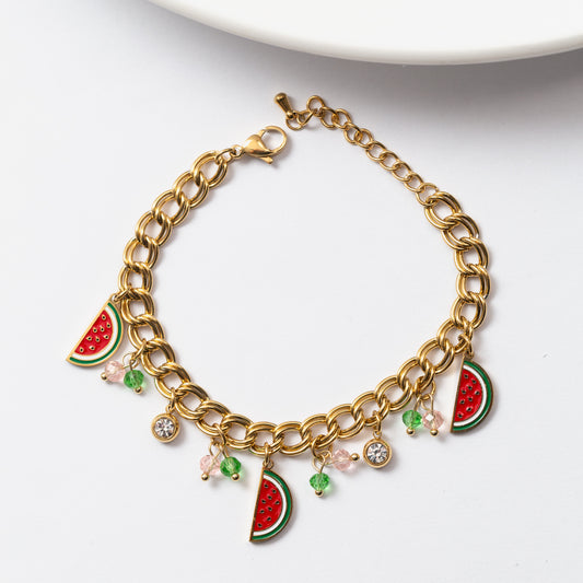 Gourmette en acier tendance