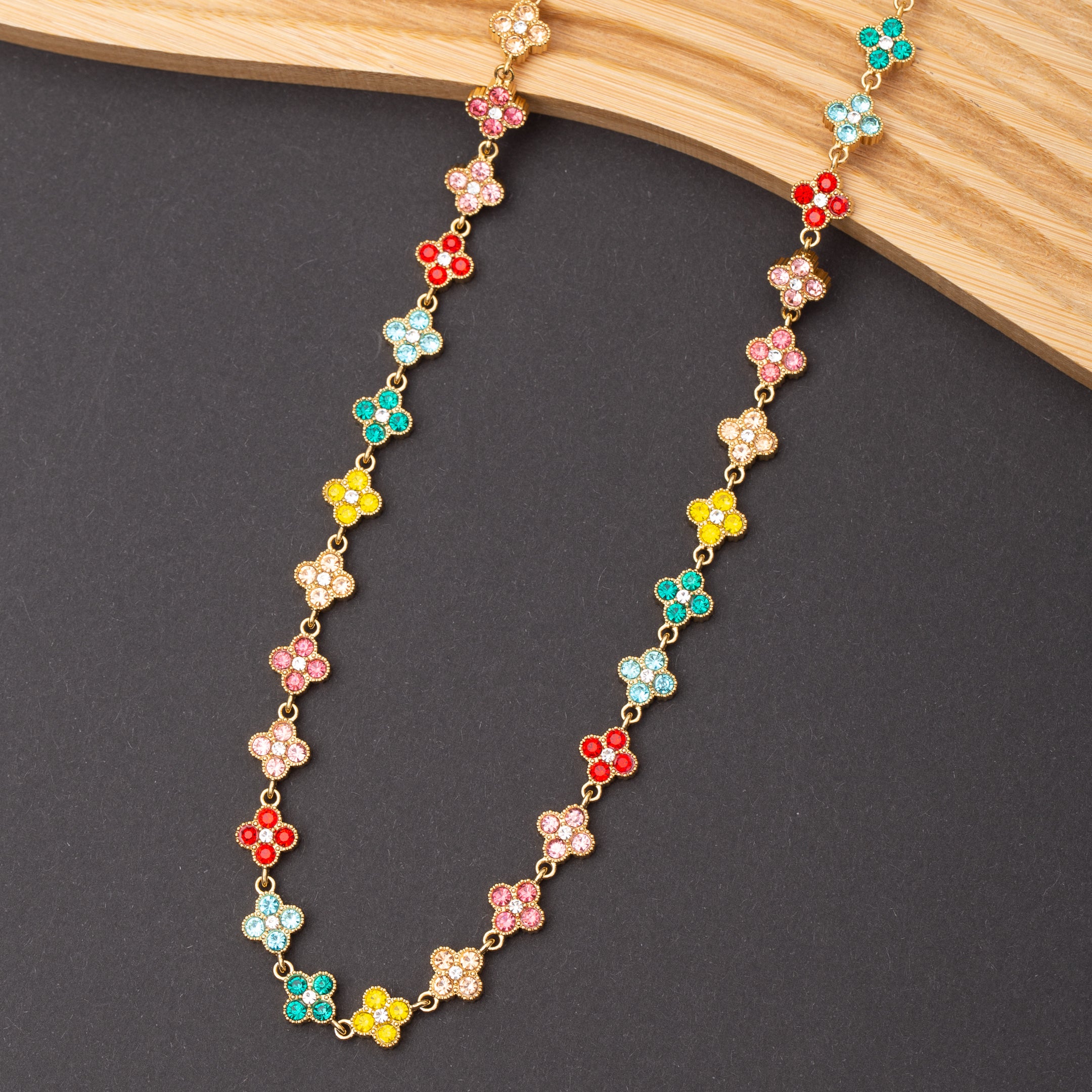 Collier CLOVER BLOOM en acier inoxydable garanti