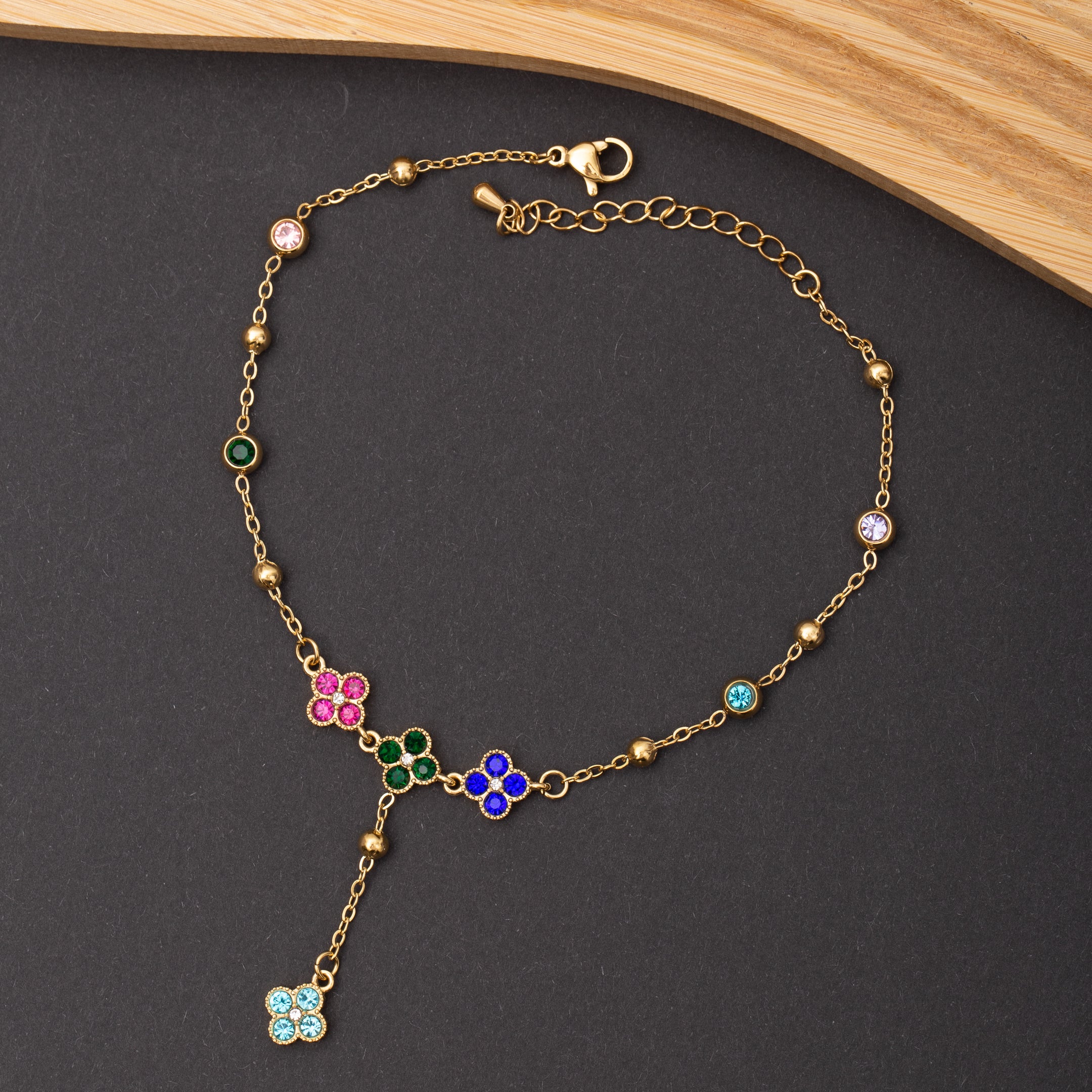 Chaine cheville CLOVER BLOOM en acier inoxydable garantie