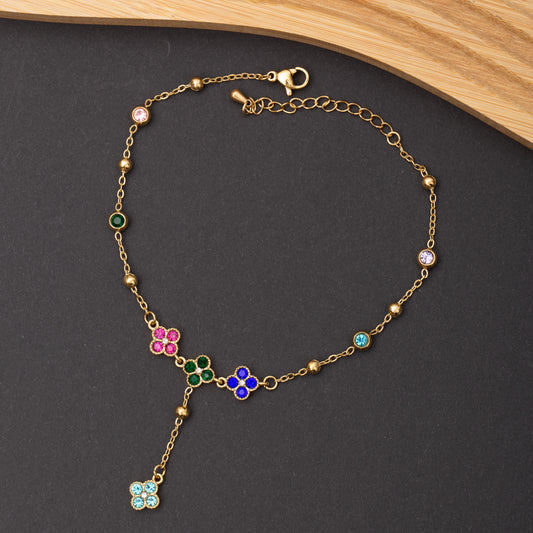 Chaine cheville CLOVER BLOOM en acier inoxydable garantie