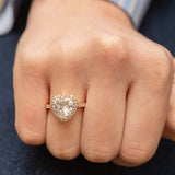 Bague En Plaqué Or Xuping Xp Tendance - Cœur